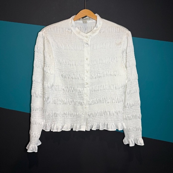 All Saints White Button Down Shirt - Picture 4 of 13